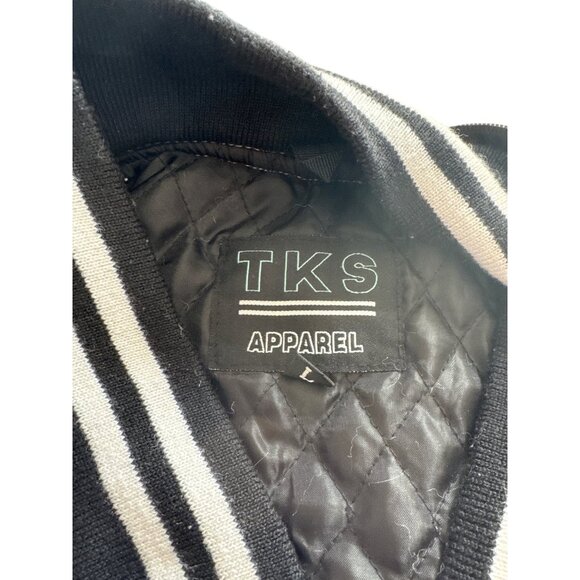 TKS Apparel Bomber Varsity Jacket Men's L Octopus Cotton Hip Hop Streetwear - Picture 6 of 14